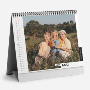 Namizni kvadratni koledar s fotografijo
