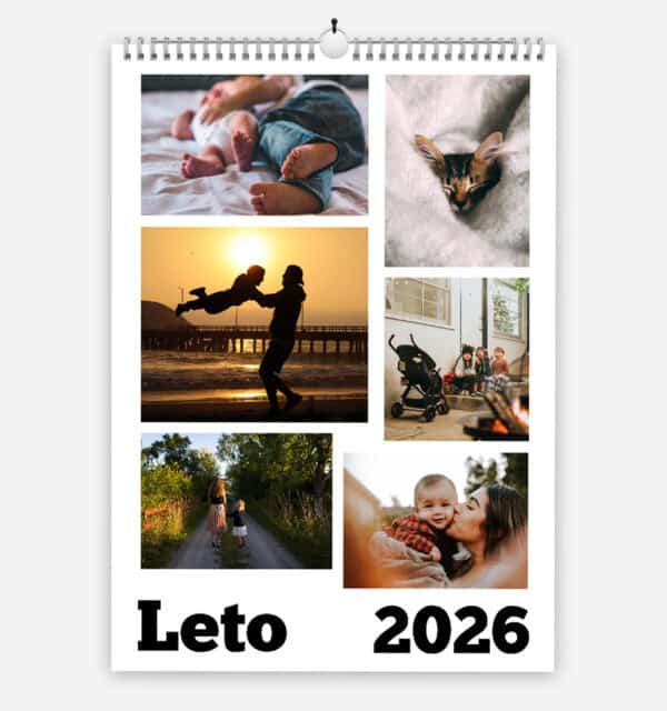 Stenski koledar s fotografijami, naslovnica